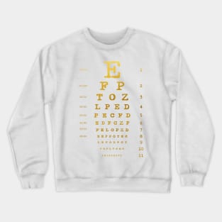 Eye Chart Diagram Crewneck Sweatshirt